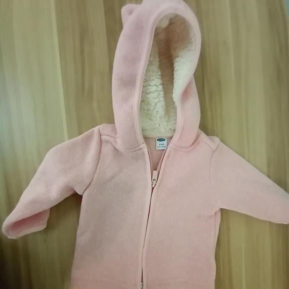 Snuggly bundle of two 3-6 month baby girl sweaters. - Picture 2 of 3